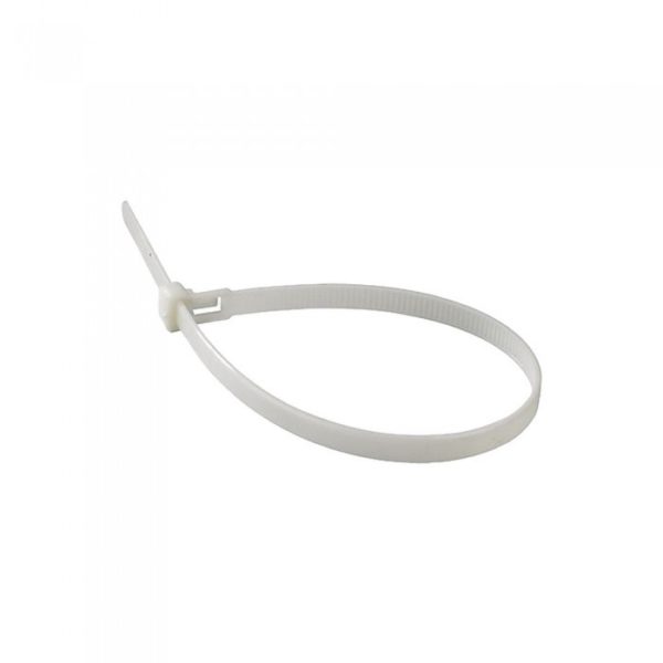 Cable Tie - 2.5* 200mm White 100pcs/Pack
