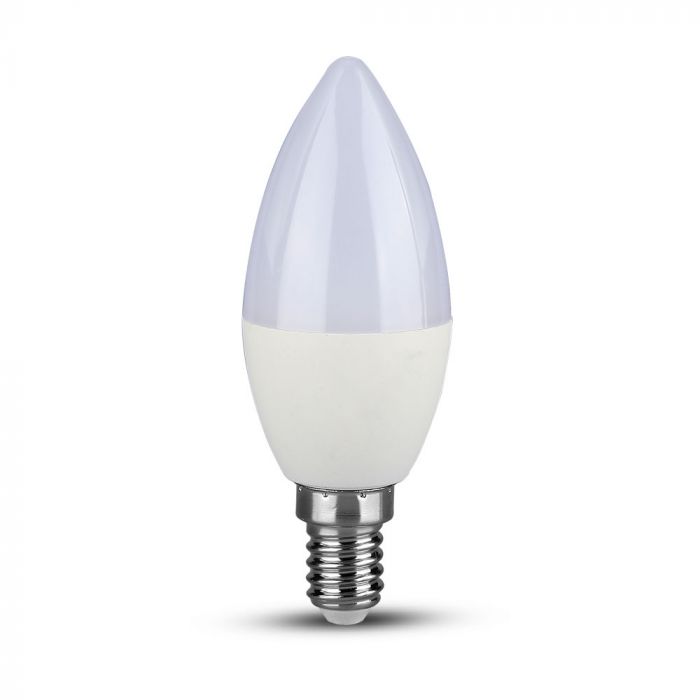 LED Bulb - Samsung Chip 5.5W E14 Plastic Dimmable Candle 3000K