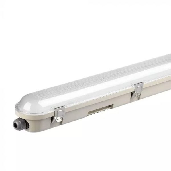 LED Waterproof Fitting M-SERIES 1200mm 36W 6400K Transparent SS Clip 120LM/W