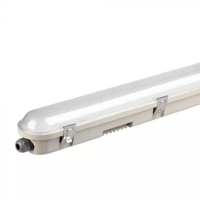 LED Waterproof Fitting M-SERIES 1200mm 36W 4000K Transparent SS Clip 120LM/W