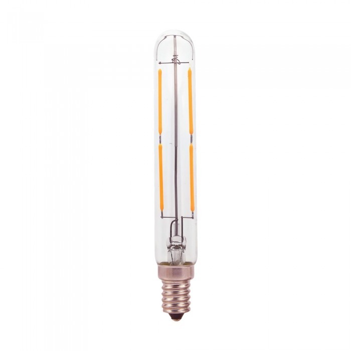LED Bulb - 4W E14 T20 Filament Clear Glass 6400K