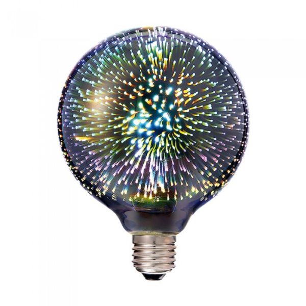 LED Bulb - 3W E27 Filament 3D G125 3000K