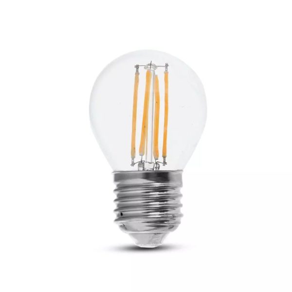 LED Bulb - 6W Filament E27 G45 Clear Cover 6400K