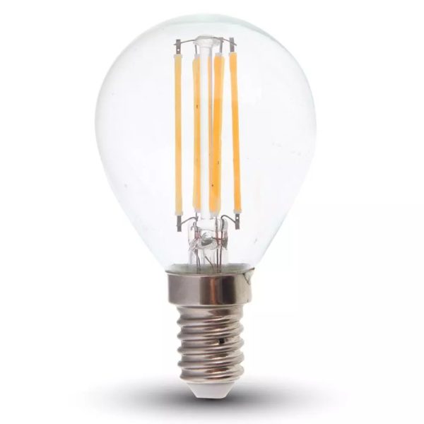 LED Bulb - 6W Filamen E14 P45 Clear Cover 6400K