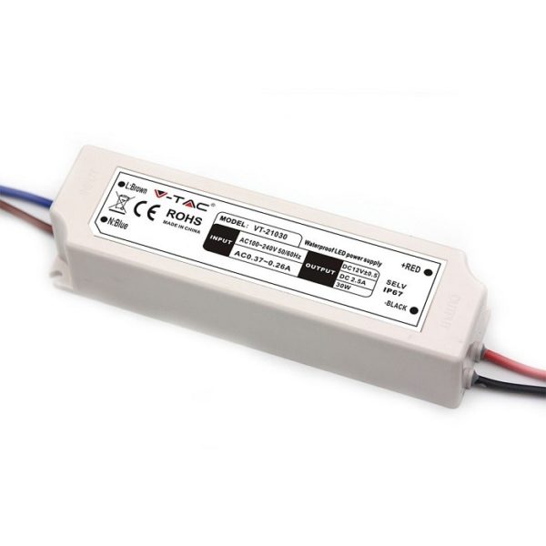 LED Power Supply Slim Plastic - 30W 12V IP67