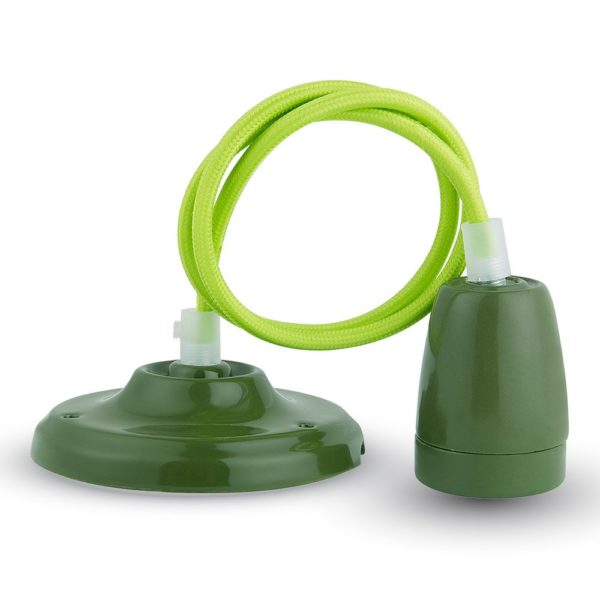 Porcelan Lamp Pendant Green