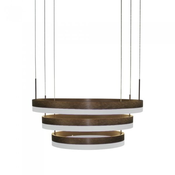 82W Soft Light Chandelier Dimmable Coffee 3000K