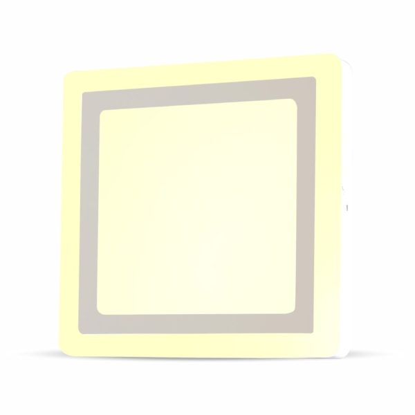 18W+3W LED Surface Panel Downlight - Square 4500K    EMC+CR80