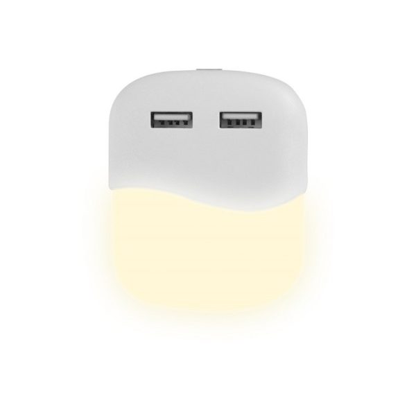 LED Night Light With USB Square 3000K