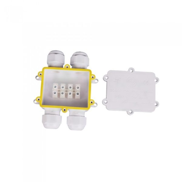 Waterproof White 4 Pin Terminal Block 8-12mm IP68