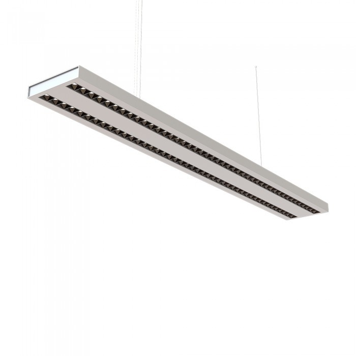 LED Linear Light Samsung Chip - 60W Hanging Linkable Silver Body 4000K