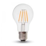 LED Bulb - 4W Filament E27 A60 Clear Cover 4000K