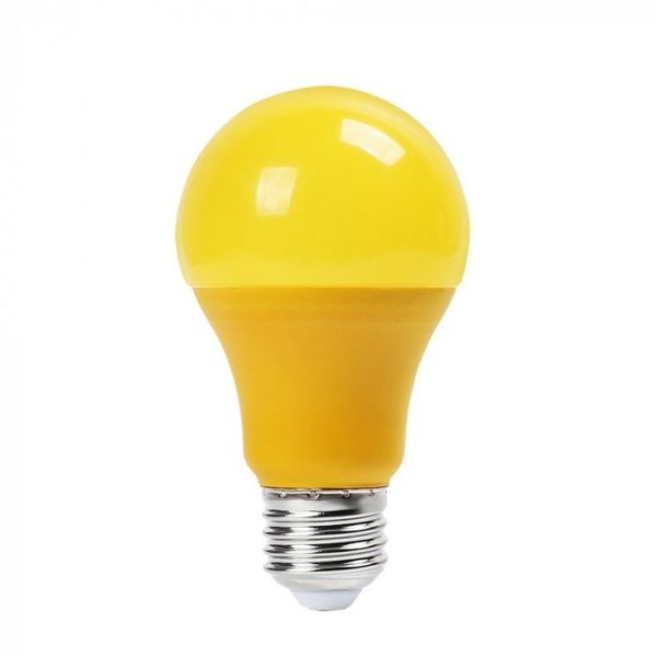LED Bulb - 9W E27 Yellow Color Plastic