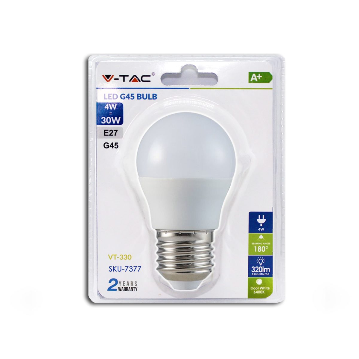 Lampadina LED 4W E27 G45 6000K (Blister 1 pezzo)