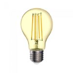 LED Bulb - 12.5W Filament E27 A70 Amber Cover 2200K