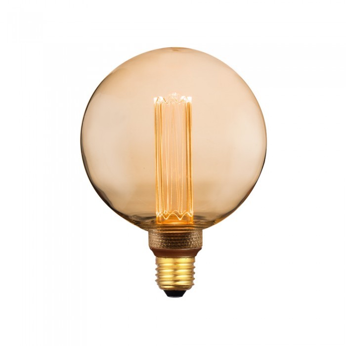 LED Bulb - 4W ART E27 G125 Amber Glass 1800K±200K