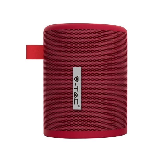 Portable Bluetooth Speaker With Micro USB And High End Cable 1500mah Battery Red