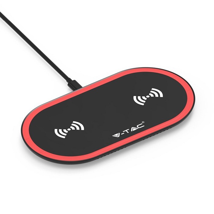 10W Wireless Charging Pad Black + Red
