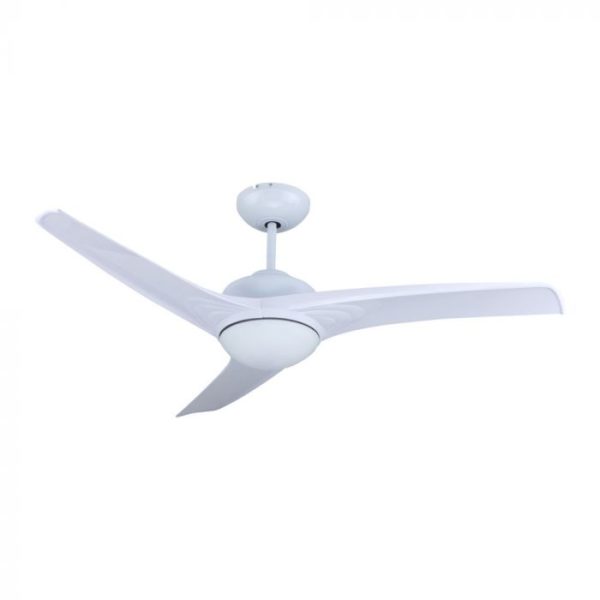 15W 3in1 LED Ceiling Fan With RF Control 3 Blades White 60W DC Motor