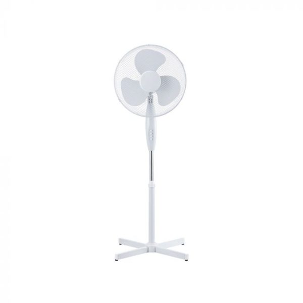 40W Stand Fan With 600mm Cross Base 4 Buttons 3 Blades
