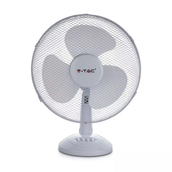 40W Desk Fan With Kock Down Base 4 Buttons 3 Blades (16 Inch)