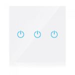WIFI Touch 3 Way Switch Compatible With Amazon Alexa And Google Home White