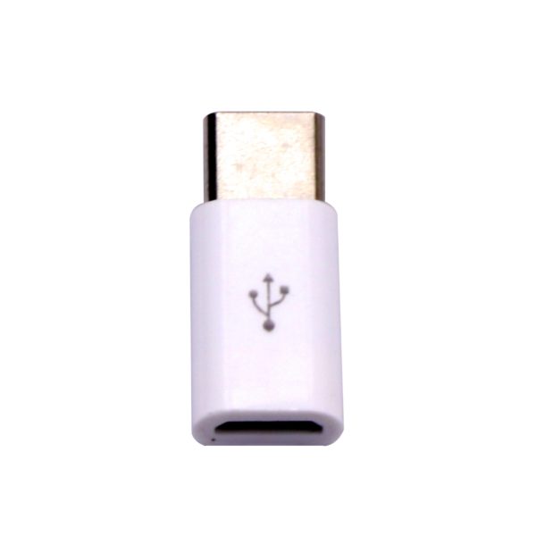 Micro USB To Type C Adaptor White