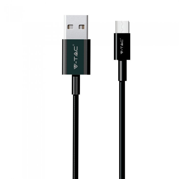 1 M Type C USB Cable Black - Silver Series