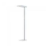 80W LED Floor Lamp Knob Dimming Silver Square 4000K