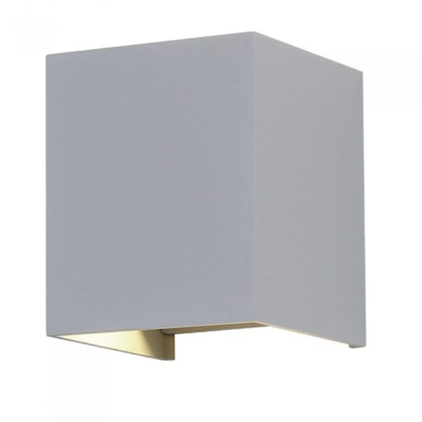 12W LED Wall Lamp With Bridgelux Chip Grey 4000K Square