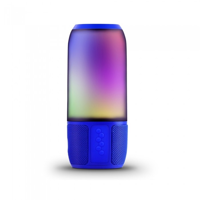 2*3W LED Bluetooth Speaker With USB&TF Card Slot Blue