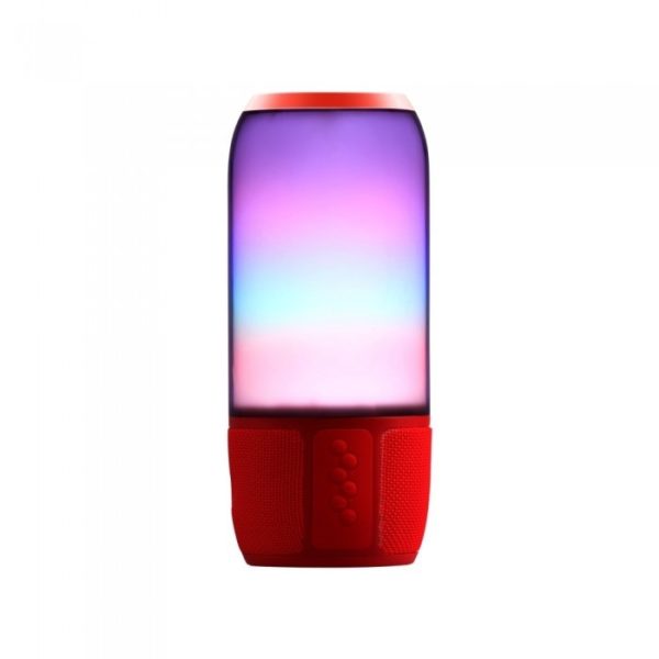 2*3W LED Bluetooth Speaker With USB&TF Card Slot Red