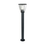 Bollard Lamp With Clear Cover Black