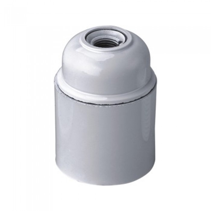 E27 Lamp Holder Backelite (Polybag + Card) - White