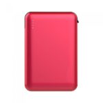 5K Mah Power Bank With LED Light Display & Built In Cable Red