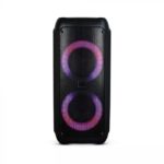 35W Rechargeable Trolley Speaker With One Wired Microphone RF Control RGB 2*6.5 inch